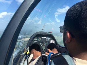 James flying with US Team member Mike Westbrook.